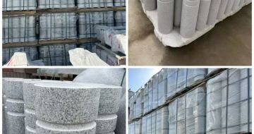 呼伦贝尔 芝麻白花岗岩挡车柱、隔离柱多少钱