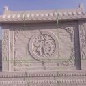 呼伦贝尔 芝麻白花岗岩屏风，照壁，影壁