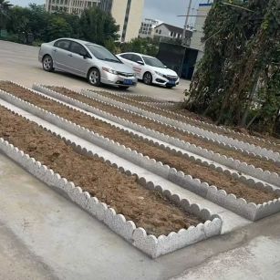呼伦贝尔 花边石、花围石、花园石安装效果