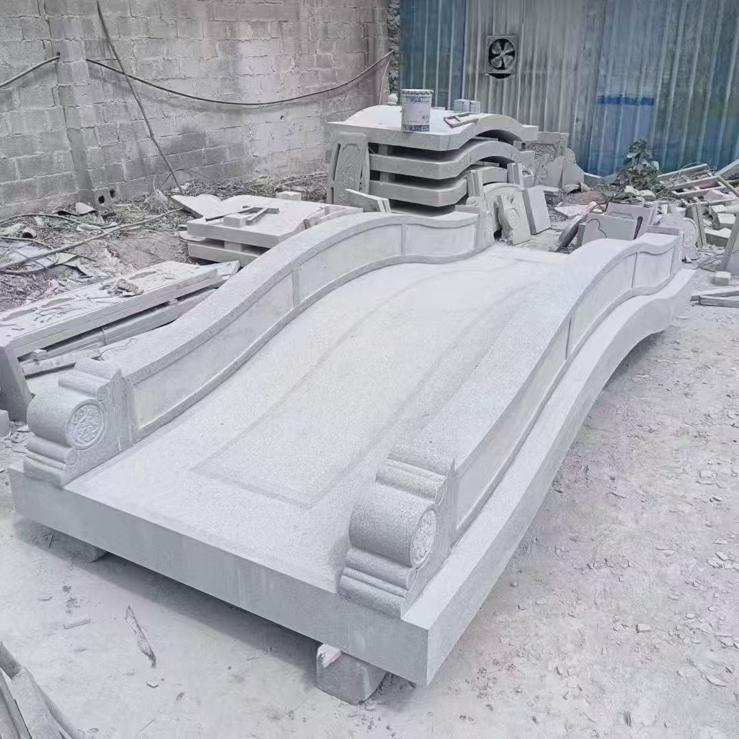 呼伦贝尔 芝麻灰花岗岩园林景观 小石桥