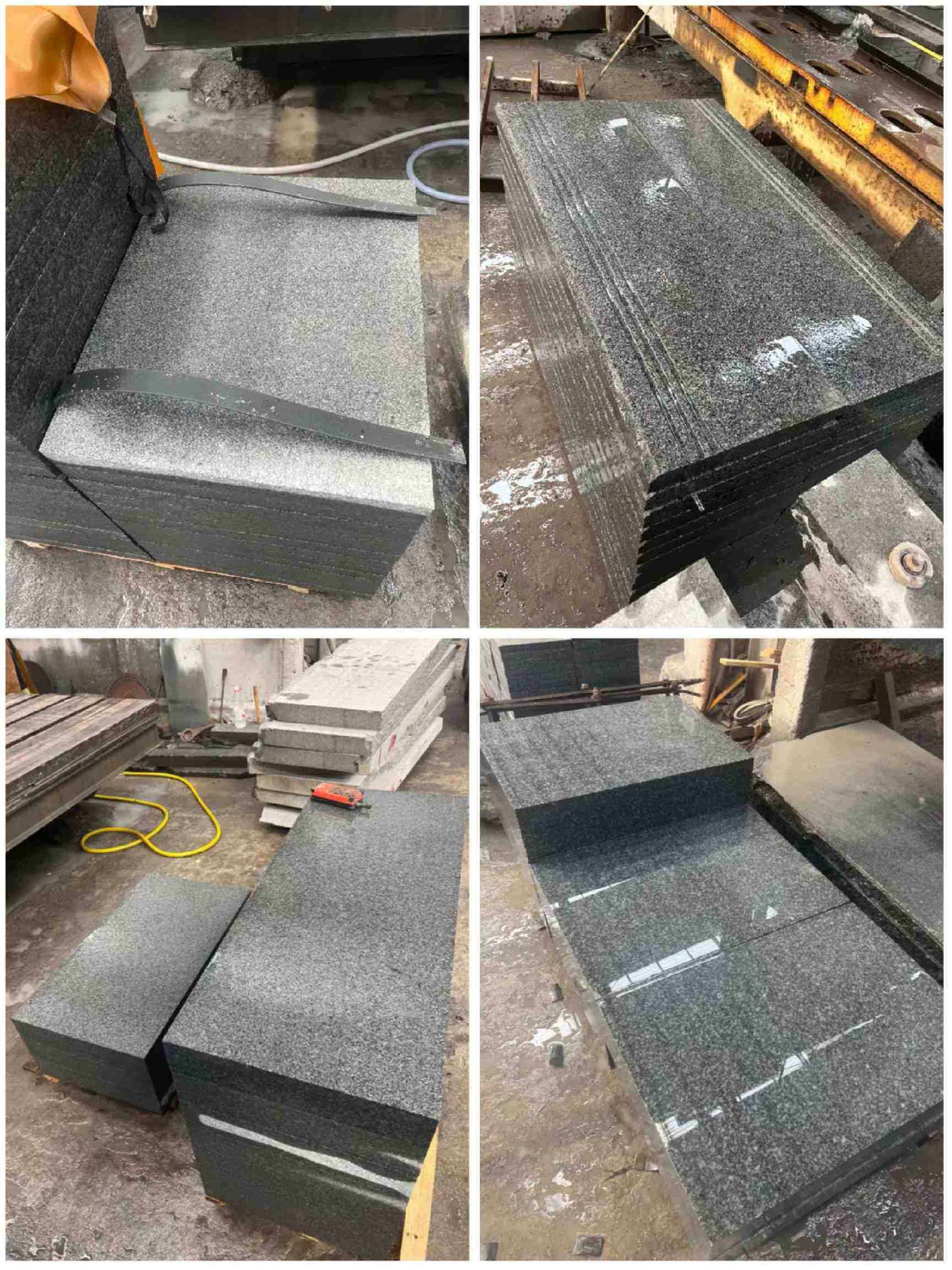 呼伦贝尔 芝麻黑地铺石材