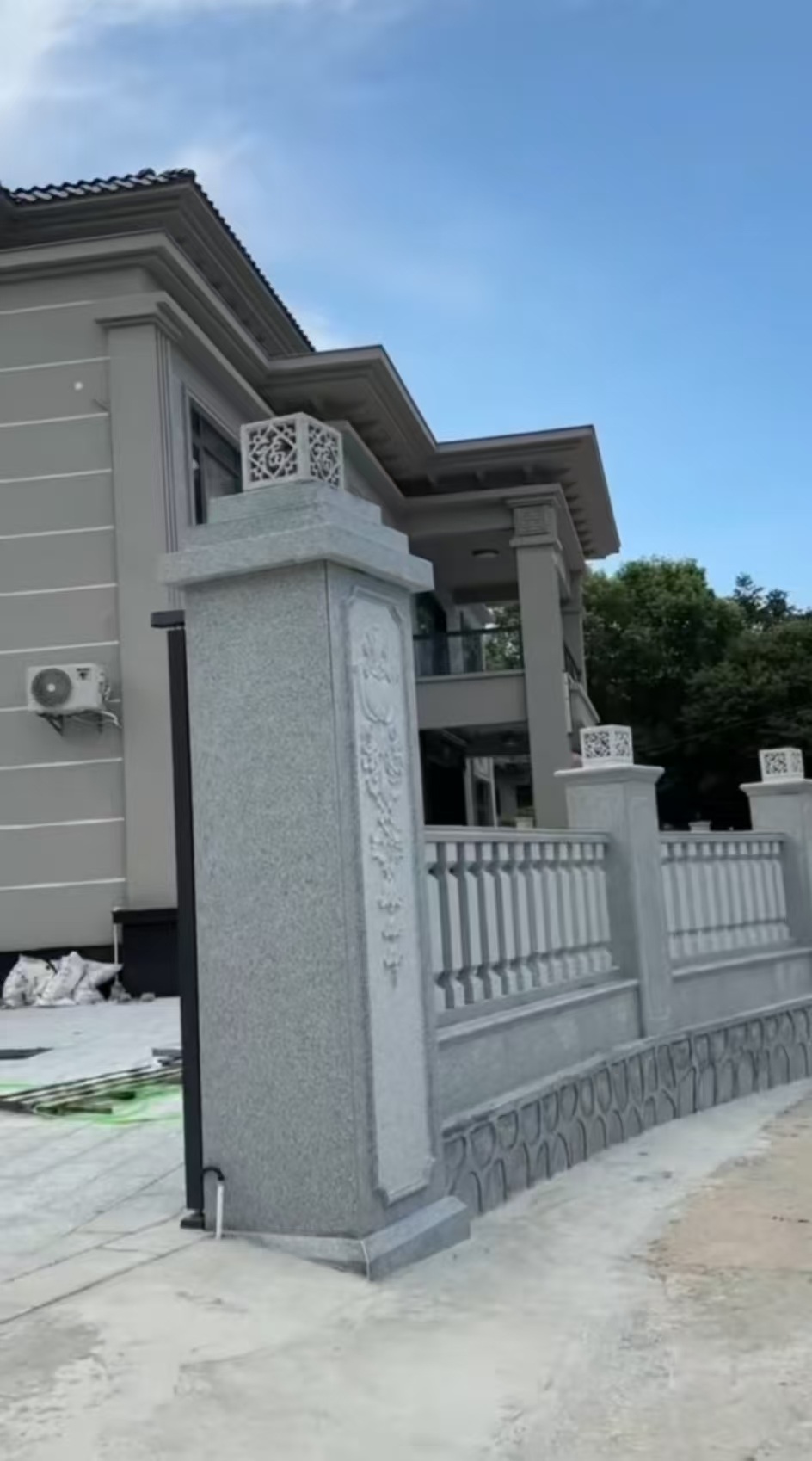 呼伦贝尔 芝麻白别墅围墙栏杆，私人订制
