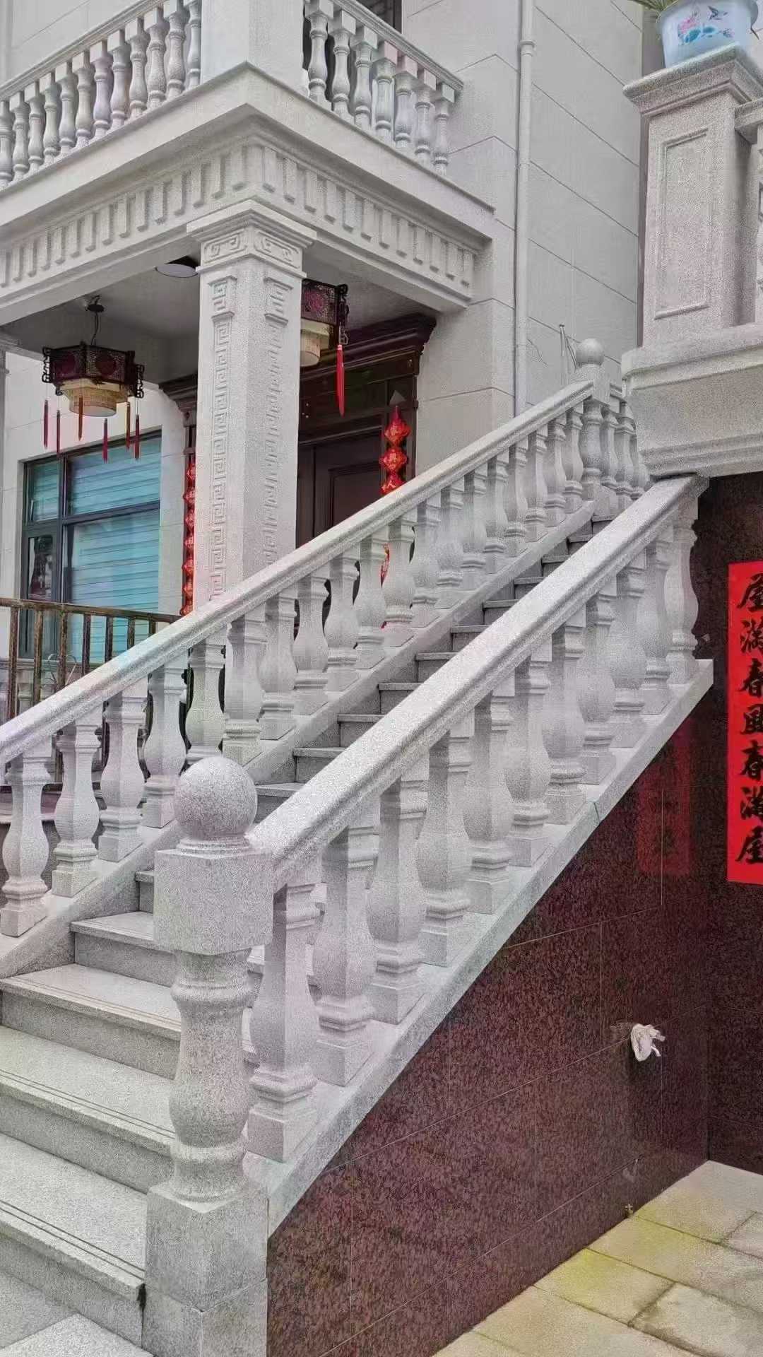 呼伦贝尔 天然石材 阳台庭院护栏、栏杆