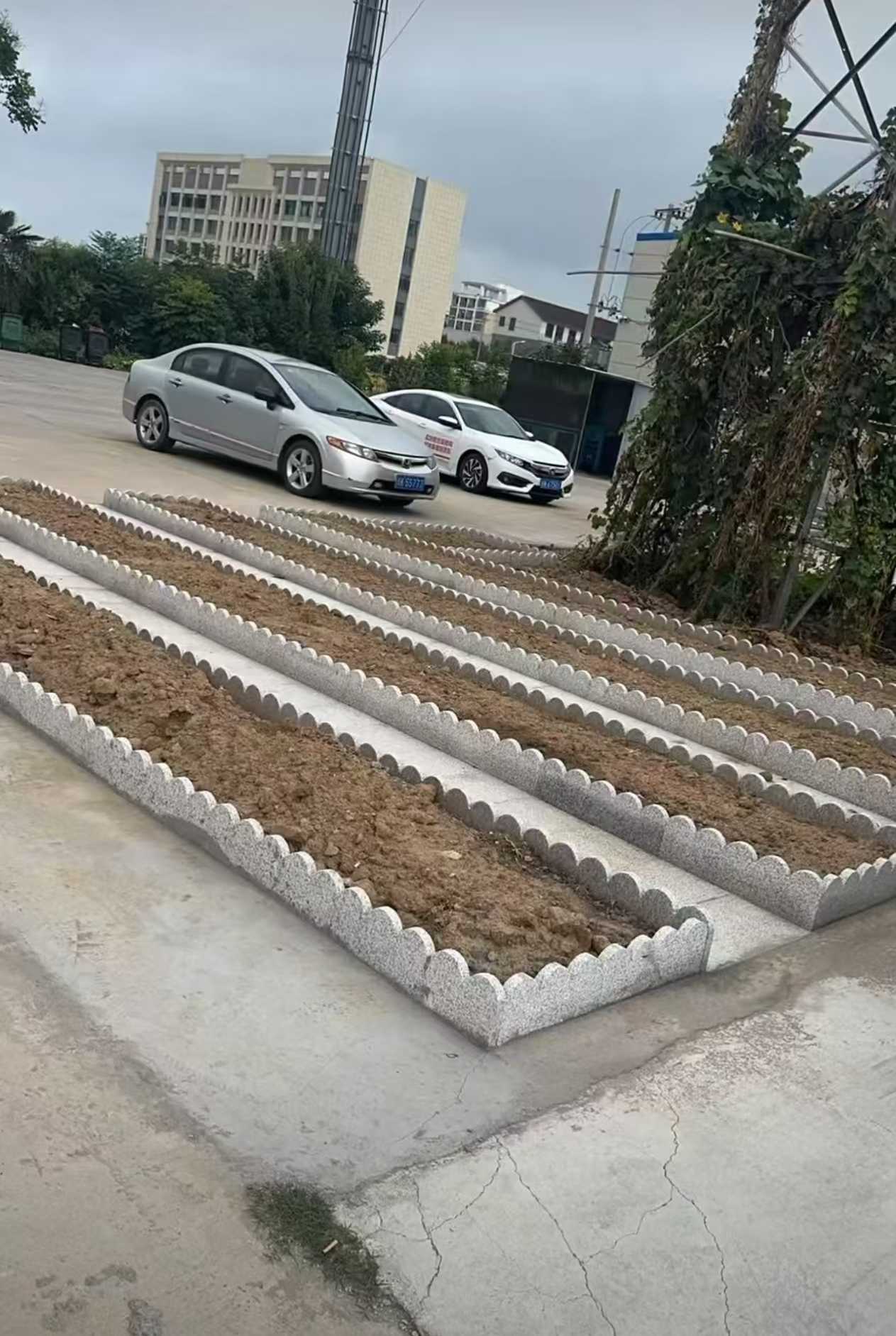 呼伦贝尔 花边石、花围石、花园石安装效果