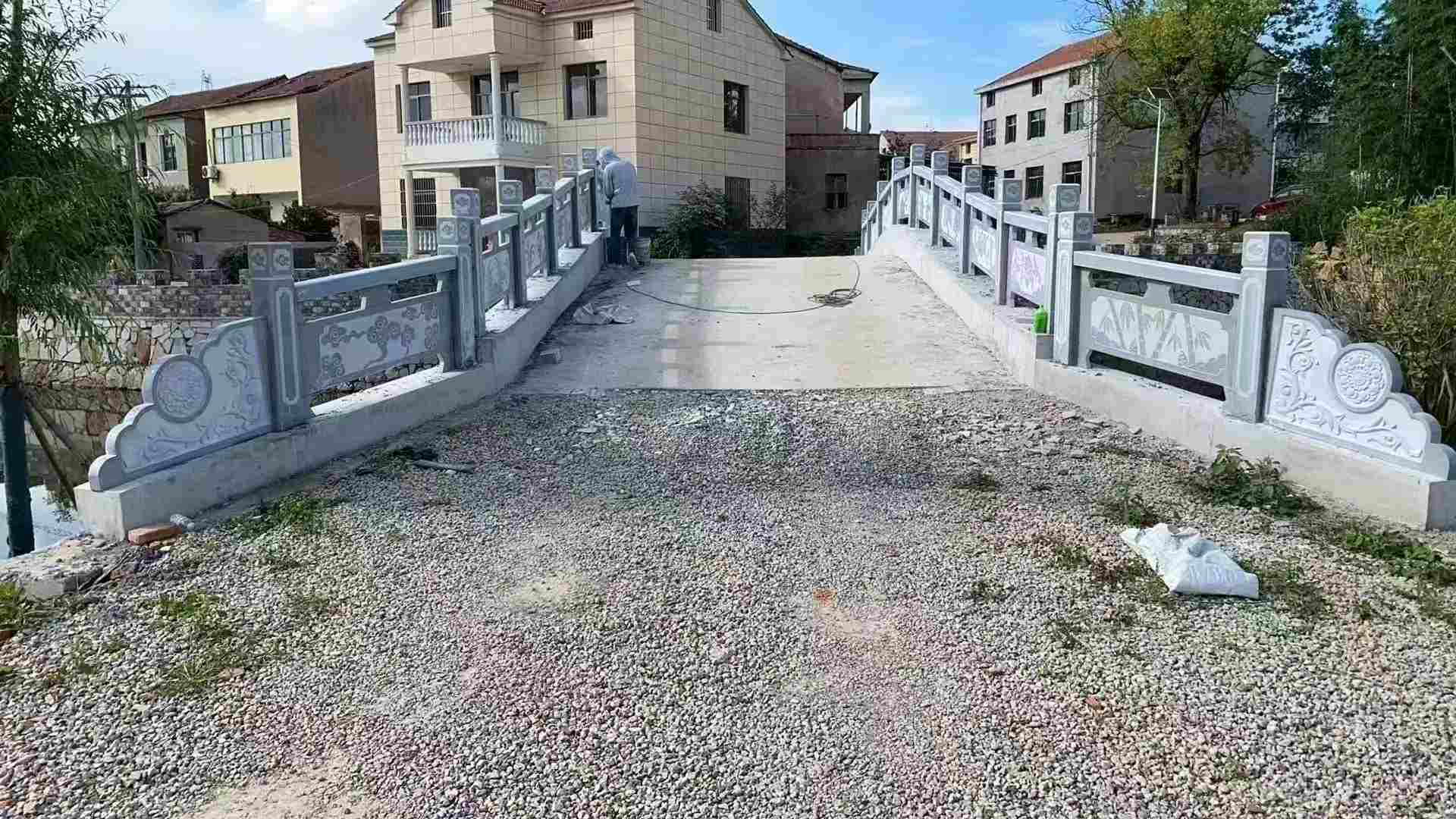 呼伦贝尔 芝麻灰花岗岩桥栏杆